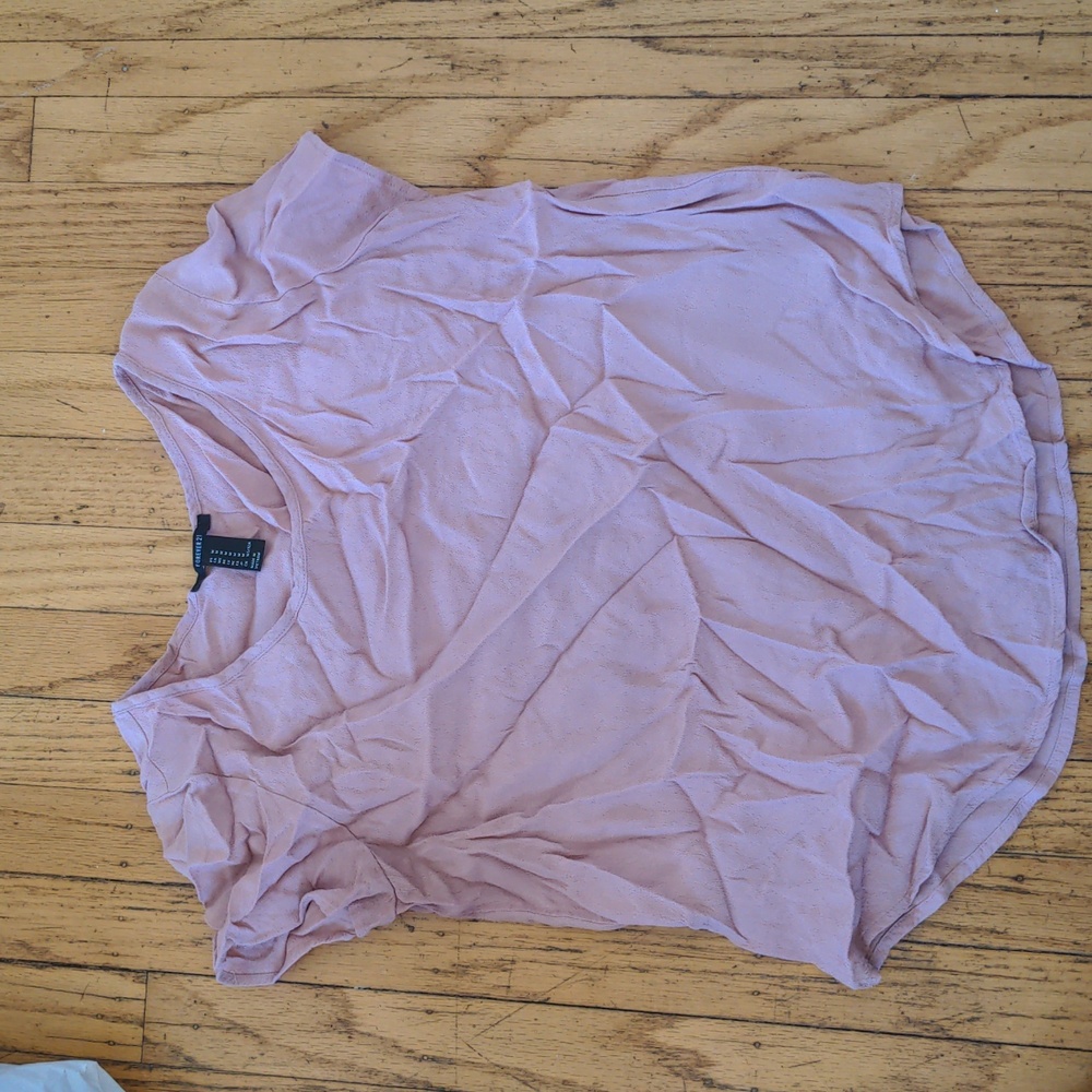 Textured blush pink forever 21 tee medium